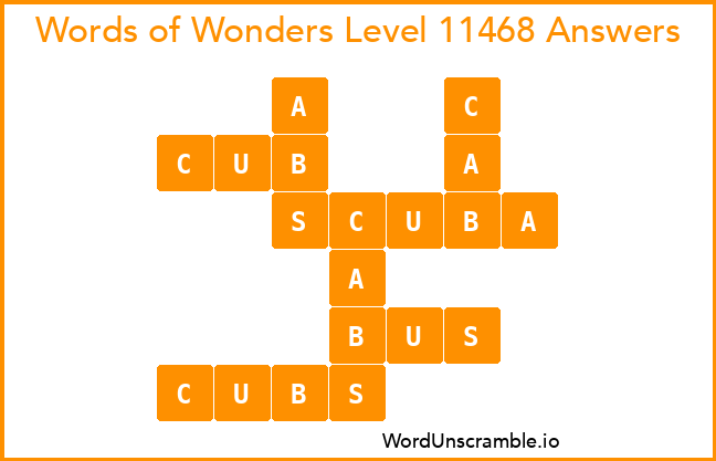 Words of Wonders Level 11468 Answers