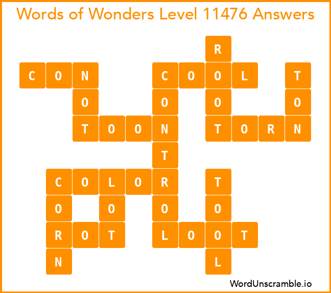 Words of Wonders Level 11476 Answers