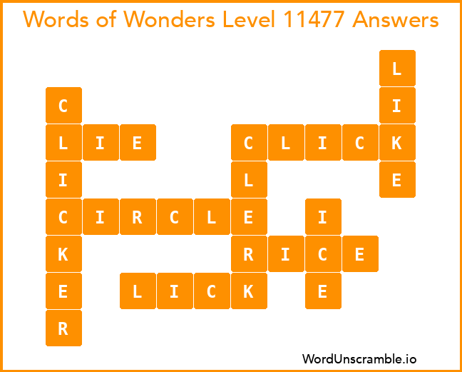 Words of Wonders Level 11477 Answers