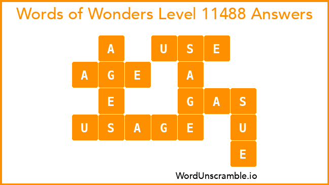 Words of Wonders Level 11488 Answers