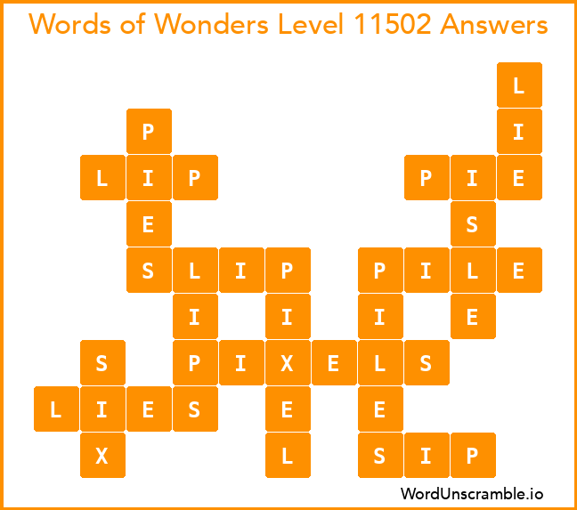 Words of Wonders Level 11502 Answers