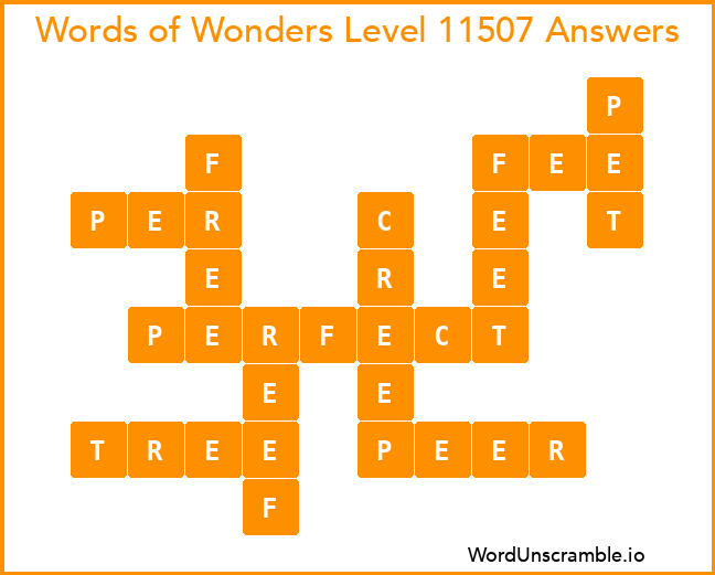 Words of Wonders Level 11507 Answers