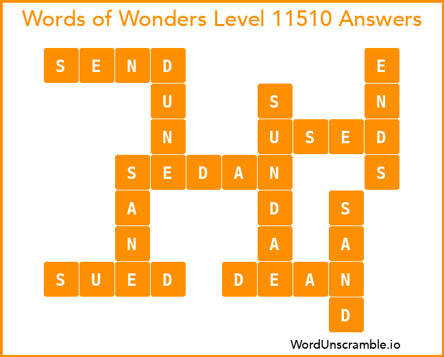 Words of Wonders Level 11510 Answers