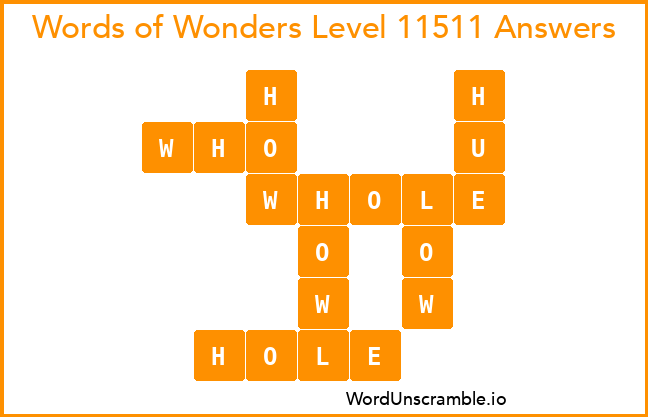 Words of Wonders Level 11511 Answers