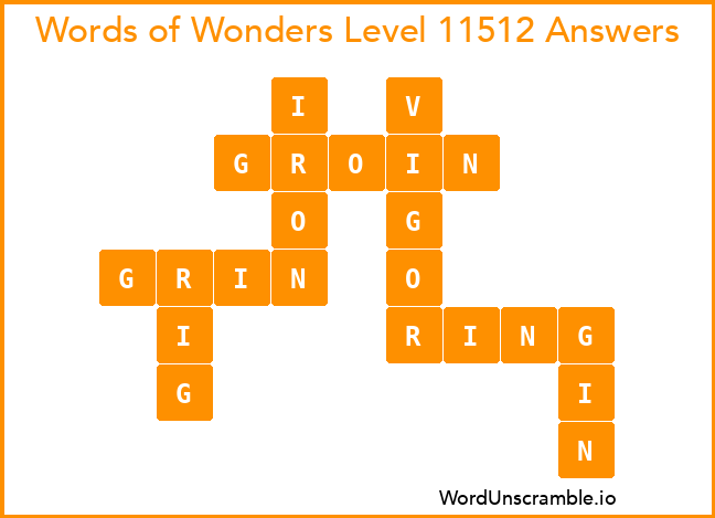 Words of Wonders Level 11512 Answers