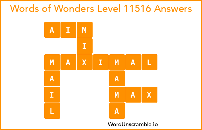 Words of Wonders Level 11516 Answers
