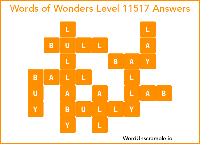 Words of Wonders Level 11517 Answers