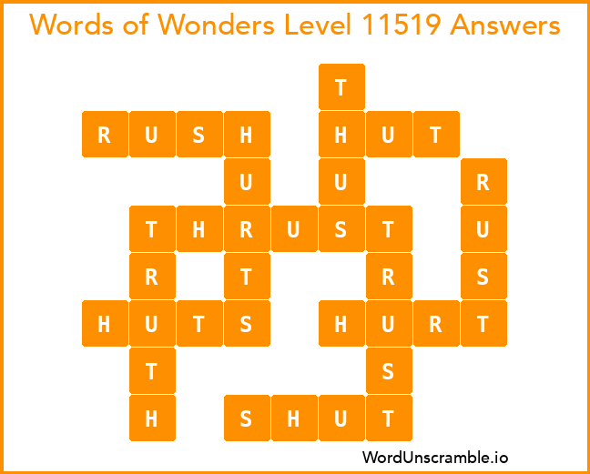Words of Wonders Level 11519 Answers