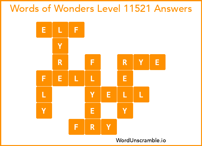 Words of Wonders Level 11521 Answers