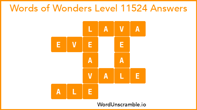 Words of Wonders Level 11524 Answers