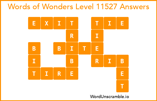 Words of Wonders Level 11527 Answers