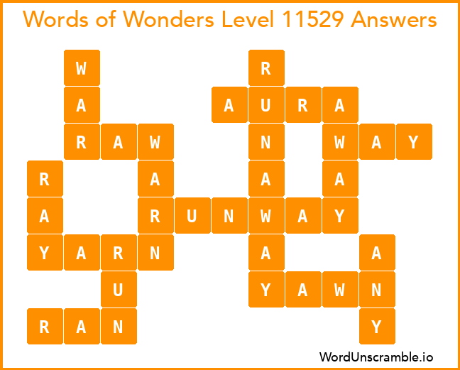 Words of Wonders Level 11529 Answers