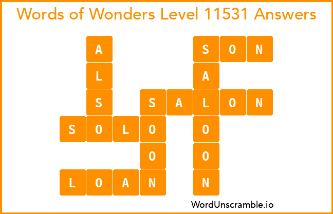 Words of Wonders Level 11531 Answers