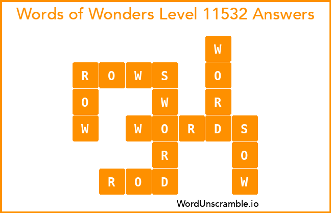 Words of Wonders Level 11532 Answers