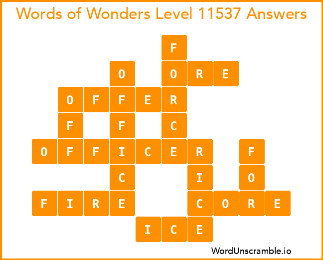 Words of Wonders Level 11537 Answers