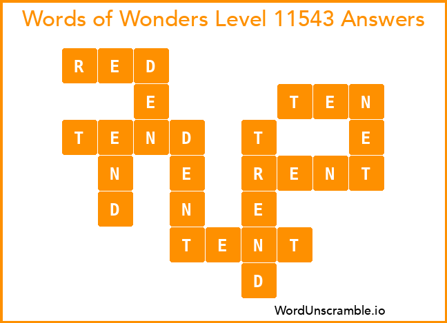 Words of Wonders Level 11543 Answers