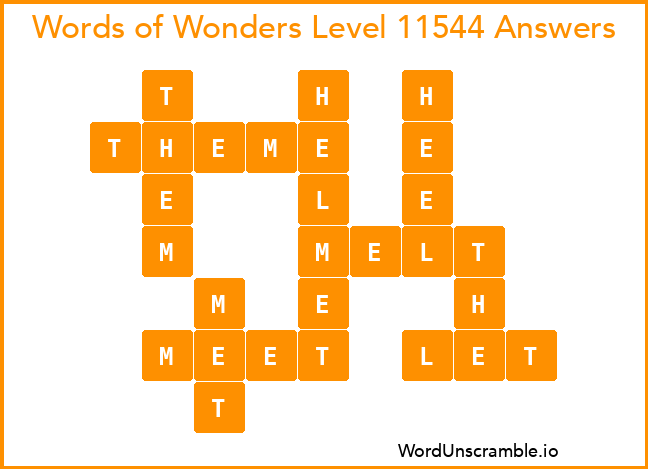 Words of Wonders Level 11544 Answers