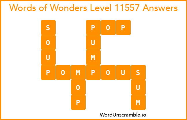Words of Wonders Level 11557 Answers