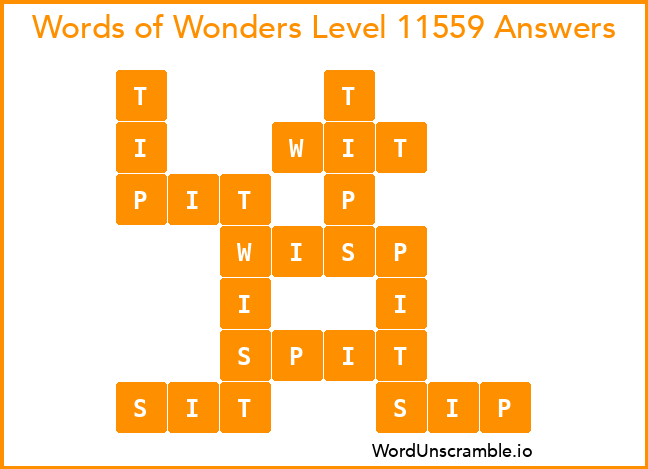Words of Wonders Level 11559 Answers