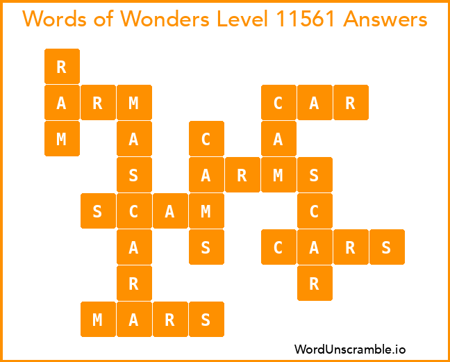 Words of Wonders Level 11561 Answers