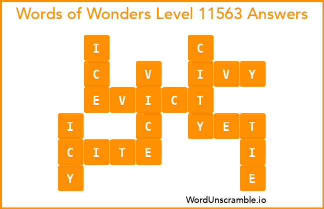Words of Wonders Level 11563 Answers