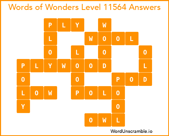 Words of Wonders Level 11564 Answers