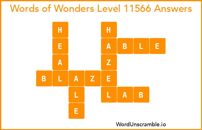 Words of Wonders Level 11566 Answers