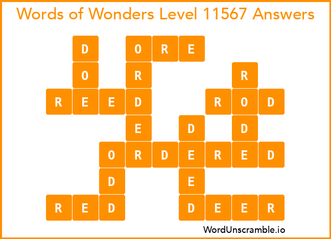 Words of Wonders Level 11567 Answers