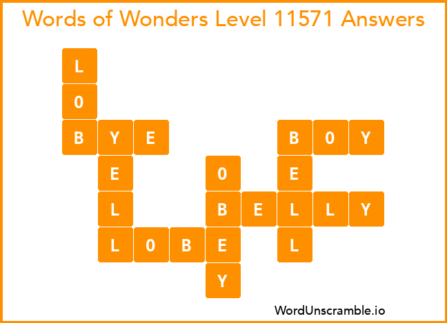 Words of Wonders Level 11571 Answers