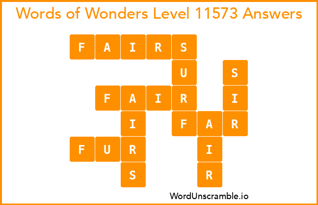 Words of Wonders Level 11573 Answers