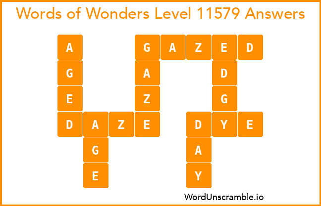 Words of Wonders Level 11579 Answers