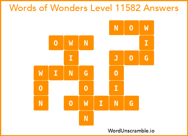 Words of Wonders Level 11582 Answers