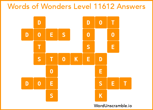 Words of Wonders Level 11612 Answers