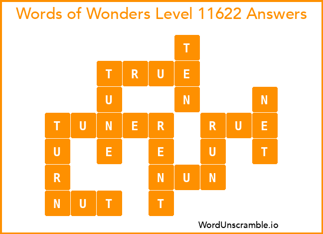 Words of Wonders Level 11622 Answers