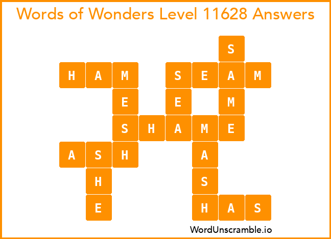 Words of Wonders Level 11628 Answers