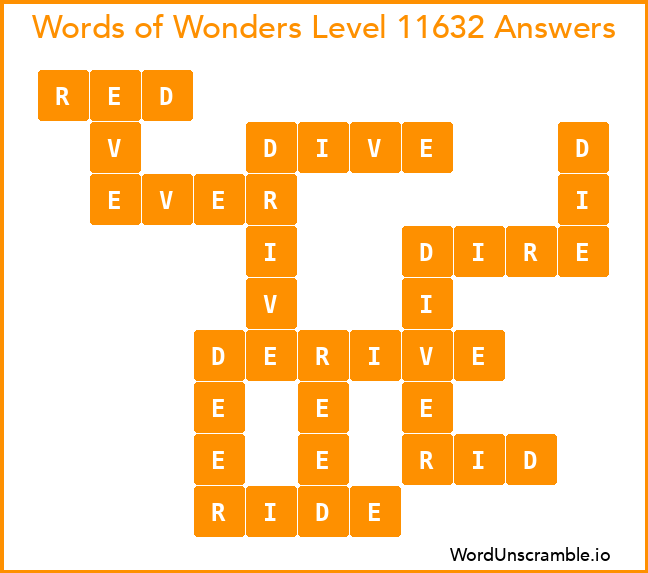 Words of Wonders Level 11632 Answers