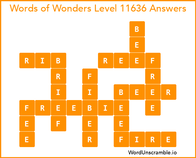 Words of Wonders Level 11636 Answers