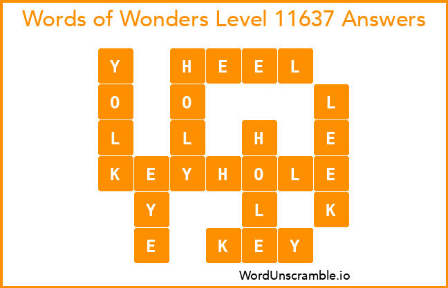 Words of Wonders Level 11637 Answers