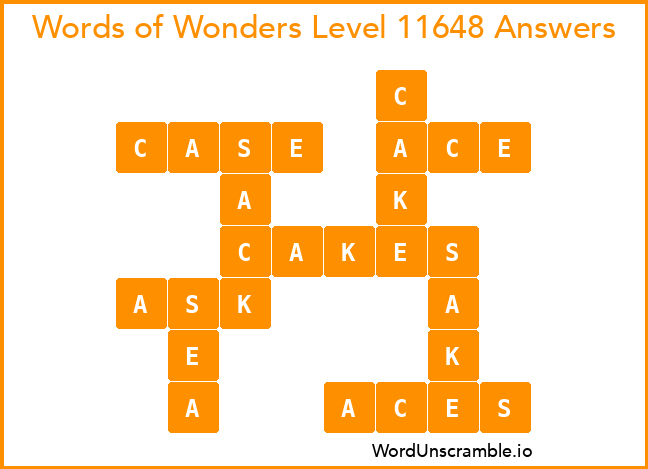 Words of Wonders Level 11648 Answers