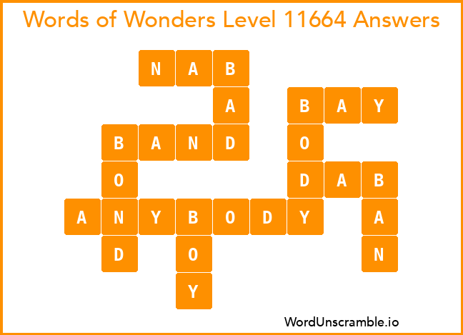 Words of Wonders Level 11664 Answers