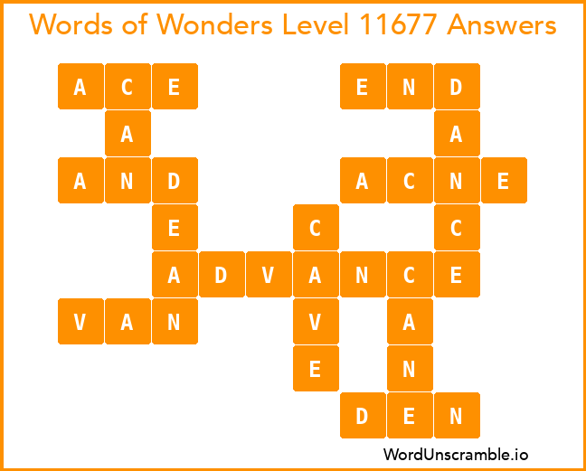 Words of Wonders Level 11677 Answers
