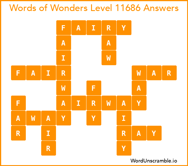 Words of Wonders Level 11686 Answers