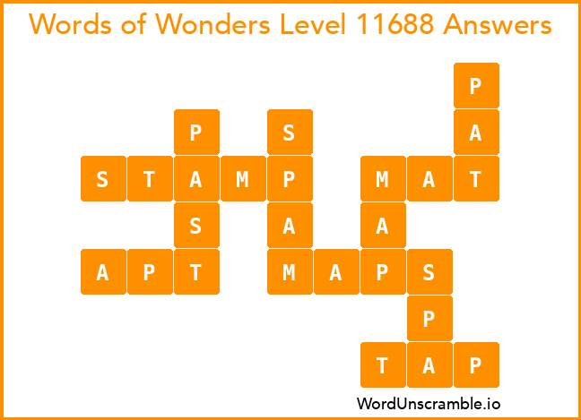 Words of Wonders Level 11688 Answers