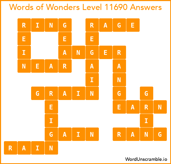 Words of Wonders Level 11690 Answers