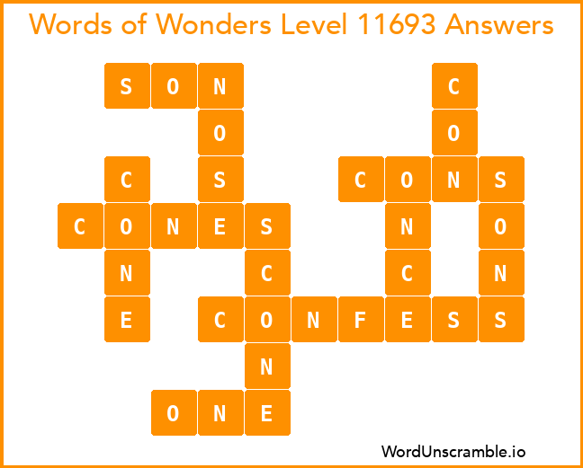 Words of Wonders Level 11693 Answers