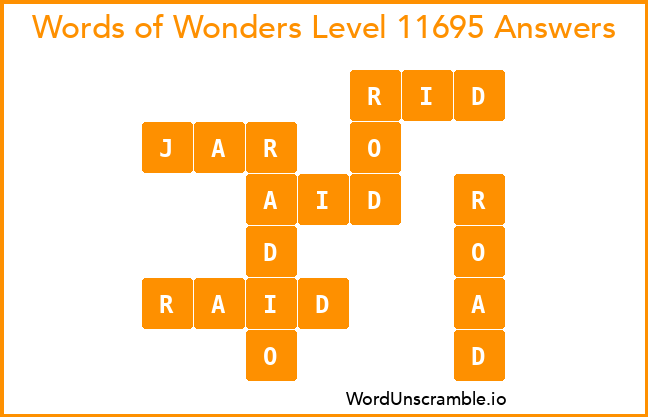 Words of Wonders Level 11695 Answers