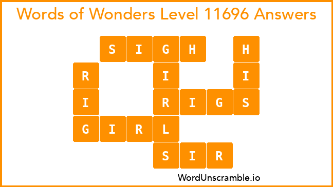 Words of Wonders Level 11696 Answers