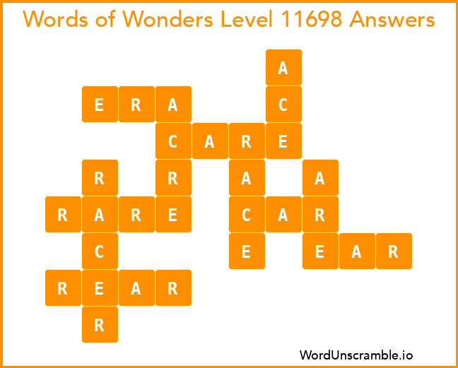 Words of Wonders Level 11698 Answers