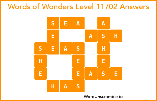 Words of Wonders Level 11702 Answers