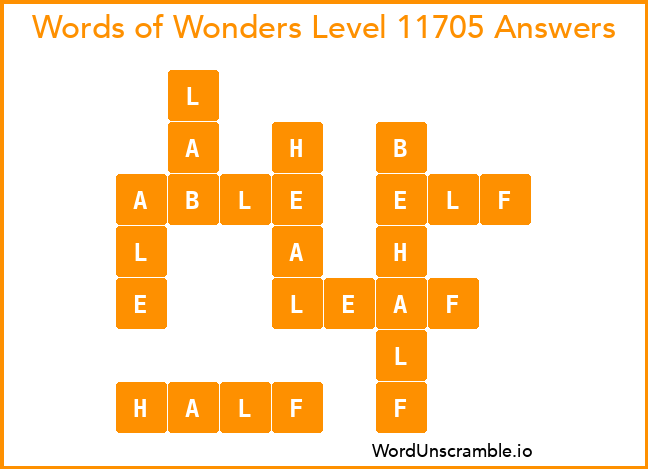 Words of Wonders Level 11705 Answers